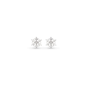Céleste Astoria Snow Pavé Stud Earrings