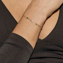 Load image into Gallery viewer, Precious Moves Bracelet - Silver Clear Cubic Zirconia Hearts
