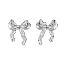 Load image into Gallery viewer, Ecclectica Earrings - Bow Steel
