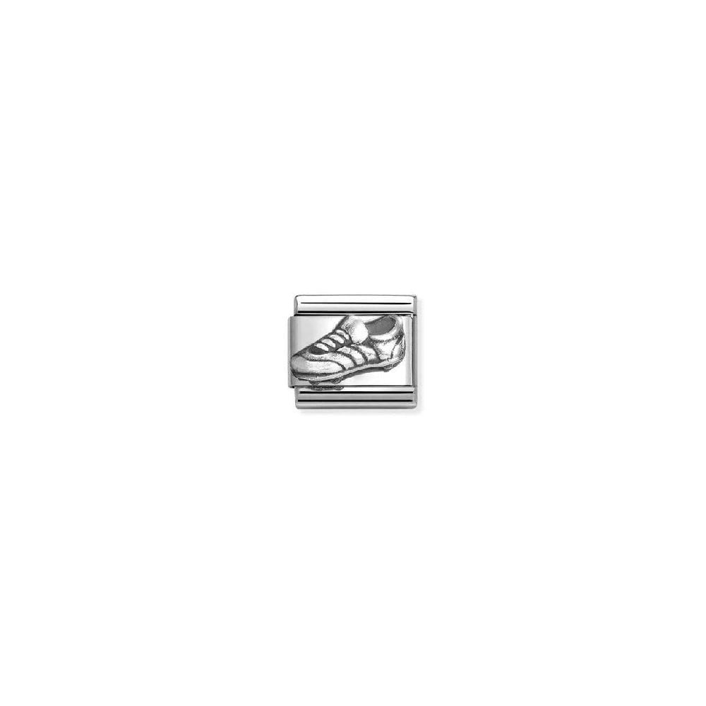 Composable Classic Link Soccer Shoe In Silver