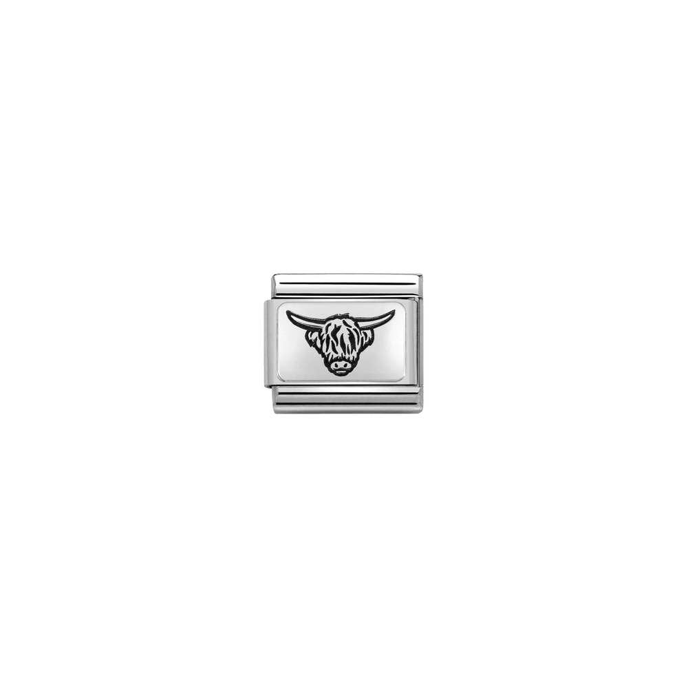 Composable Classic Link Highland Cattle In Silver