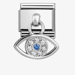 Composable Classic Link Silver Pendant Greek Eye