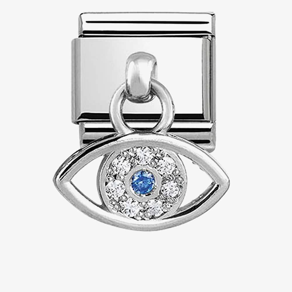 Composable Classic Link Silver Pendant Greek Eye
