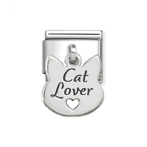 Composable Classic Link Silver Cat Lover Pendant