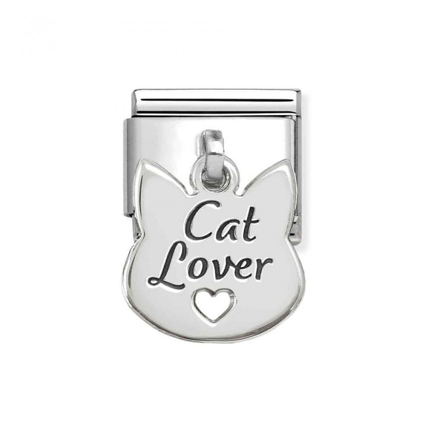 Composable Classic Link Silver Cat Lover Pendant