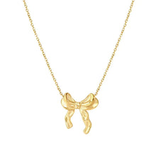 Load image into Gallery viewer, Ecclectica Necklace - Bow Yellow PVD
