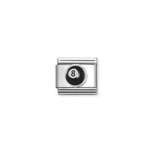 Load image into Gallery viewer, Composable Classic Link 8 Ball In Silver And Enamel
