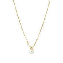 Load image into Gallery viewer, Pearls Loop Necklace - Round 18k Gold Plated

