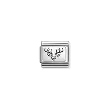 Load image into Gallery viewer, Composable Classic Link Stag Head In Silver
