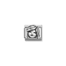 Load image into Gallery viewer, Composable Classic Link Mum In Oxidised Silver
