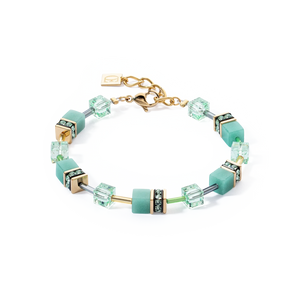 GeoCUBE® Iconic Mono Gold Bracelet Green