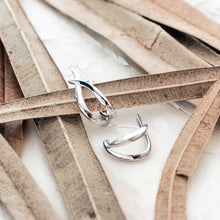 Load image into Gallery viewer, Entwine Twine Twist Hoop Earrings
