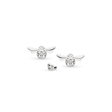 Load image into Gallery viewer, Blossom Flyte Honey Bee Stud Silver Earrings
