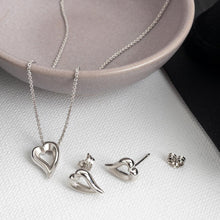Load image into Gallery viewer, Desire Love Story Heart Stud Earrings
