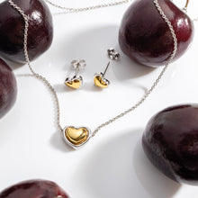 Load image into Gallery viewer, Heart of Gold Stud Earrings
