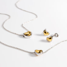 Load image into Gallery viewer, Heart of Gold Stud Earrings
