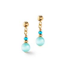 Load image into Gallery viewer, Candy Spheres Earrings Turquoise
