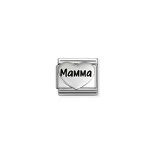 Load image into Gallery viewer, Composable Classic Link Mamma Heart New In Oxidised Silver
