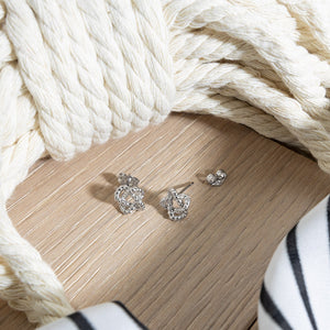 Marina Rope Knot Stud Earrings