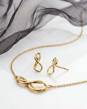Load image into Gallery viewer, Infinity Mini Golden Stud Earrings
