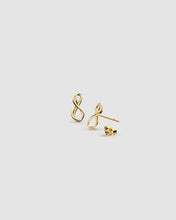 Load image into Gallery viewer, Infinity Mini Golden Stud Earrings
