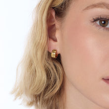 Load image into Gallery viewer, Mirage Reflect Golden Hoop Earrings
