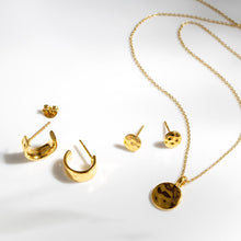 Load image into Gallery viewer, Mirage Reflect Golden Hoop Earrings
