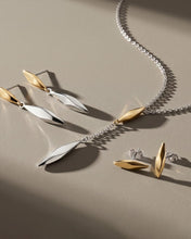 Load image into Gallery viewer, Glint Golden Two-Tone Stud Earrings
