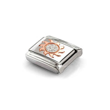 Load image into Gallery viewer, Composable Classic Link Bonded Rose Gold Sun With Glitter
