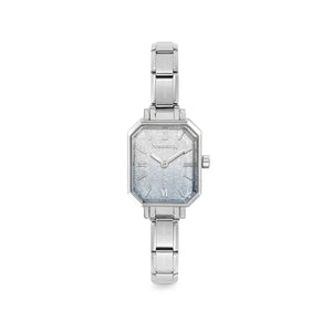 Paris Watch With Fade Glitter Light Blue-Silver