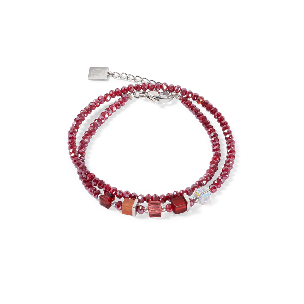 Joyful Colours Update Bracelet Silver-Red