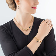 Load image into Gallery viewer, Necklace Chunky Chain Gold-Black
