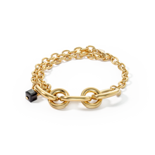 Load image into Gallery viewer, Bracelet Chunky Chain Gold-Black
