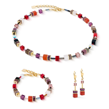 Load image into Gallery viewer, GeoCUBE® Iconic Precious Necklace Festive Red
