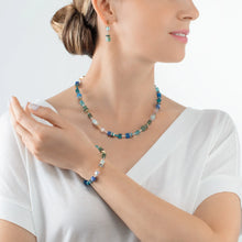 Load image into Gallery viewer, GeoCUBE® Iconic Precious Necklace Green-Turquoise
