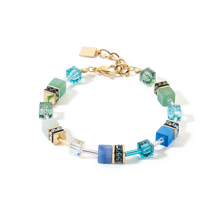Load image into Gallery viewer, GeoCUBE® Iconic Precious Bracelet Green-Turquoise
