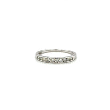 Load image into Gallery viewer, 9ct White Gold Channel Set Diamond Ring
