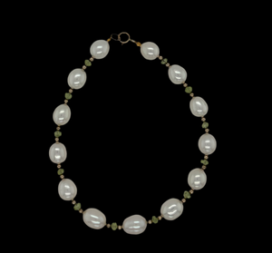 Freshwater Pearl And Peridot Bracelet