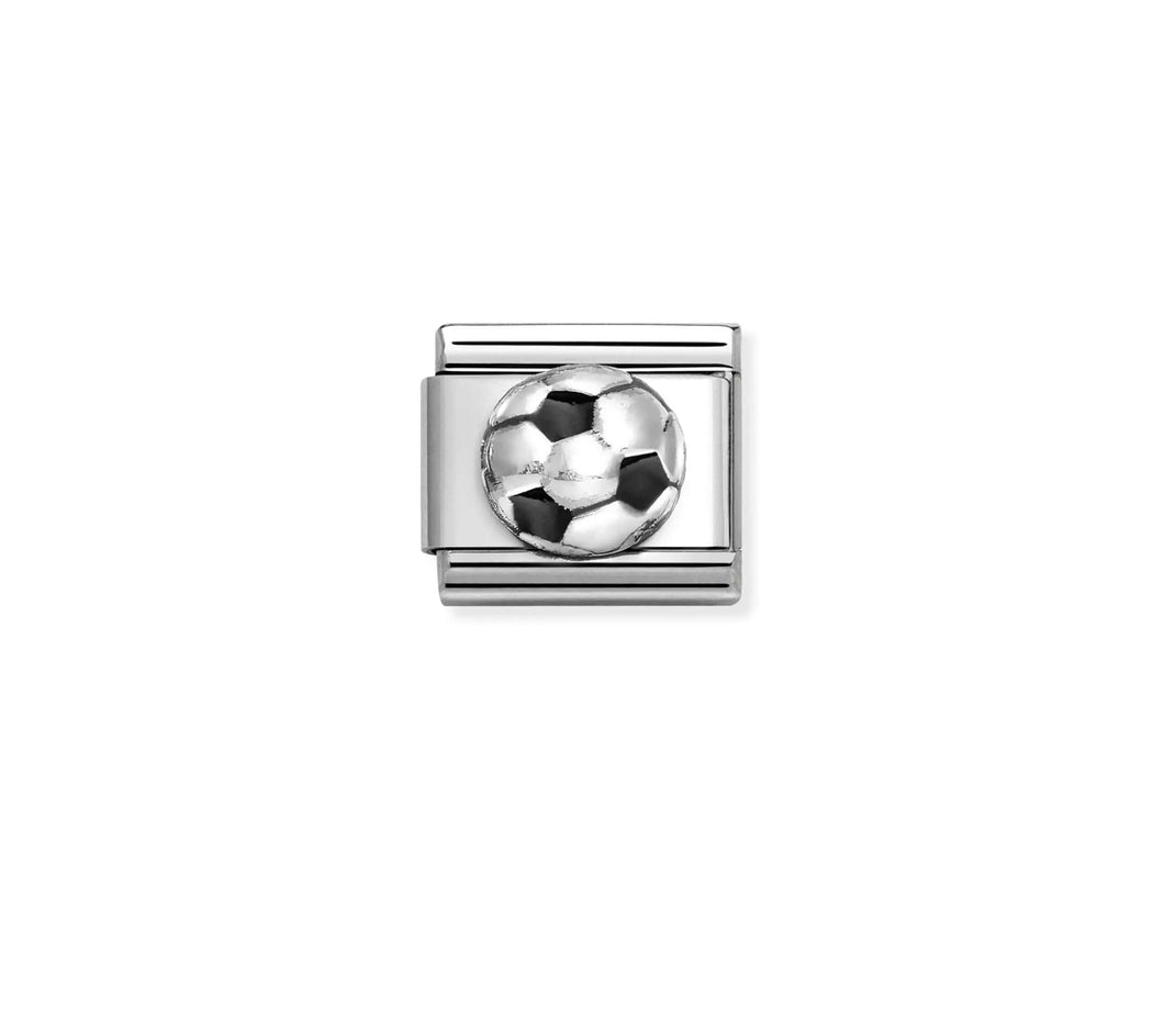 Composable Classic Link Football In Silver And Enamel