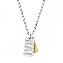 Load image into Gallery viewer, Devon Two Tone Tag Necklace
