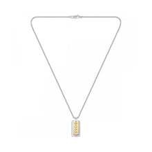 Load image into Gallery viewer, Devon Two Tone Tag Necklace
