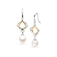 Load image into Gallery viewer, Alicia Golden Pearl Drop Earrings
