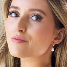 Load image into Gallery viewer, Revival Astoria Pearl Drop Hoop Earrings
