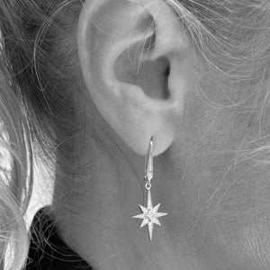 Céleste North Star Drop Earrings