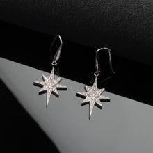 Load image into Gallery viewer, Céleste North Star Drop Earrings
