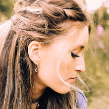 Load image into Gallery viewer, Revival Céleste Sun &amp; Crescent Moon Hoop Earrings
