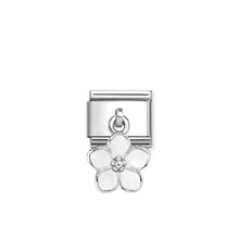 Load image into Gallery viewer, Composable Classic Link Flower White Pendant
