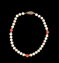 Load image into Gallery viewer, Freshwater Pearl And Coral Bracelet
