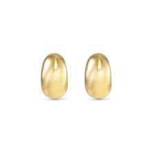 Load image into Gallery viewer, Ecclectica Earrings - Small Moon Hoop Yellow PVD
