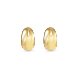Ecclectica Earrings - Small Moon Hoop Yellow PVD